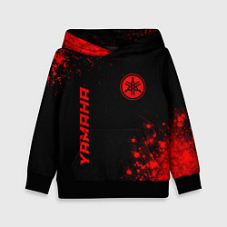 Толстовка-худи детская Yamaha - red gradient вертикально, цвет: 3D-черный