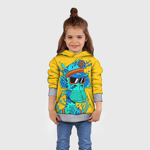 Детская толстовка NFT water ape / 3D-Меланж – фото 4