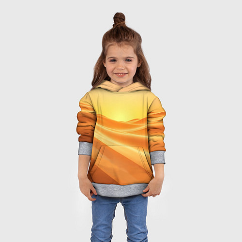 Детская толстовка Золотые пески / 3D-Меланж – фото 4