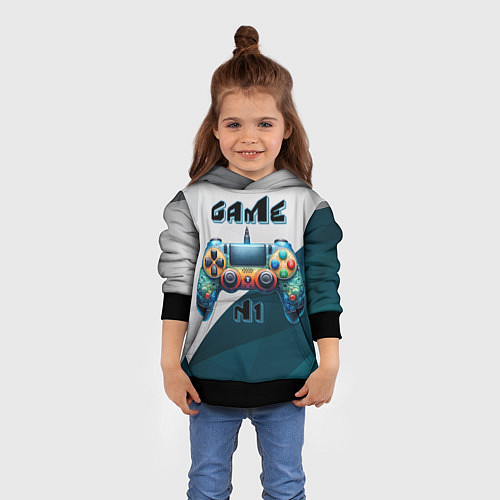 Детская толстовка Игровой джойстик / 3D-Черный – фото 4