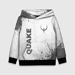 Толстовка-худи детская Quake - white gradient вертикально, цвет: 3D-черный