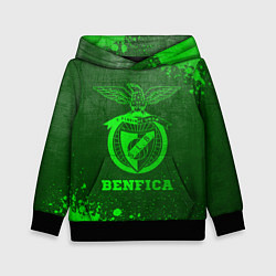 Толстовка-худи детская Benfica - green gradient, цвет: 3D-черный