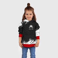 Толстовка-худи детская Король и шут краски броня, цвет: 3D-красный — фото 2