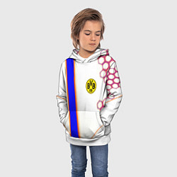 Толстовка-худи детская Borussia geometry sport, цвет: 3D-белый — фото 2