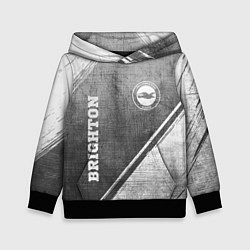 Толстовка-худи детская Brighton - grey gradient вертикально, цвет: 3D-черный
