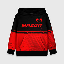 Толстовка-худи детская Mazda - red gradient посередине, цвет: 3D-черный