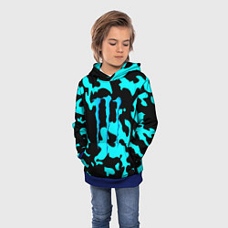 Толстовка-худи детская Monster energy камуфляж голубой, цвет: 3D-синий — фото 2