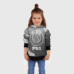 Толстовка-худи детская PSG - grey gradient, цвет: 3D-черный — фото 2