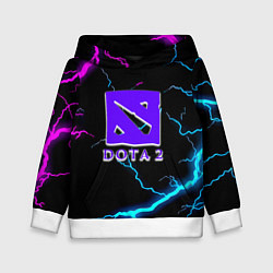 Толстовка-худи детская Dota неоновый шторм, цвет: 3D-белый
