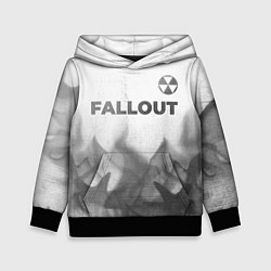 Толстовка-худи детская Fallout - white gradient посередине, цвет: 3D-черный