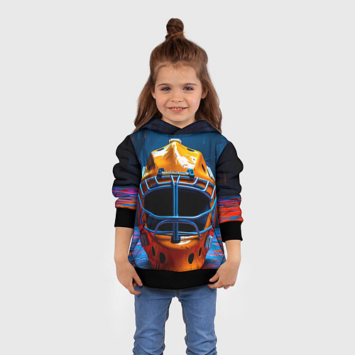 Детская толстовка Маска голкипера / 3D-Черный – фото 4