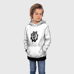 Толстовка-худи детская Gears of War white poly, цвет: 3D-черный — фото 2