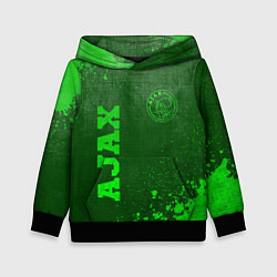 Толстовка-худи детская Ajax - green gradient вертикально, цвет: 3D-черный