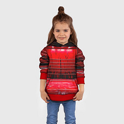 Толстовка-худи детская Красный ринг, цвет: 3D-красный — фото 2