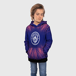 Толстовка-худи детская Manchester City red energy, цвет: 3D-черный — фото 2