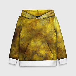 Детская толстовка Золотая ржавая текстура