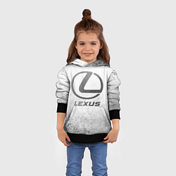 Толстовка-худи детская Lexus - white gradient, цвет: 3D-черный — фото 2