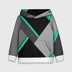 Толстовка-худи детская Multicoloured, цвет: 3D-белый