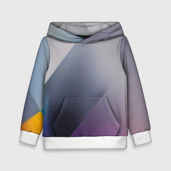 Толстовка-худи детская Color grey with stripes, цвет: 3D-белый