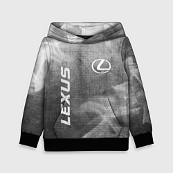Толстовка-худи детская Lexus - grey gradient вертикально, цвет: 3D-черный