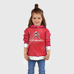 Толстовка-худи детская Сitroen texture, цвет: 3D-белый — фото 2