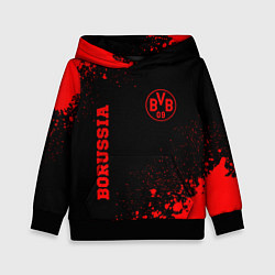Толстовка-худи детская Borussia - red gradient вертикально, цвет: 3D-черный