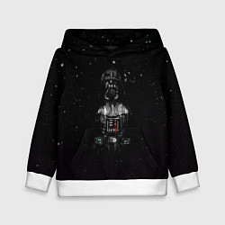 Толстовка-худи детская Дарт вейдер во тьме, цвет: 3D-белый