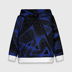 Толстовка-худи детская Triangles with dots, цвет: 3D-белый