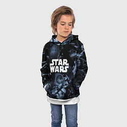 Толстовка-худи детская Star wars персонажи из звездных войн, цвет: 3D-белый — фото 2