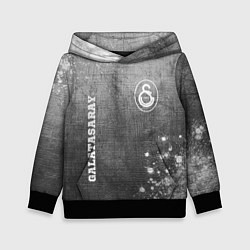 Толстовка-худи детская Galatasaray - grey gradient вертикально, цвет: 3D-черный