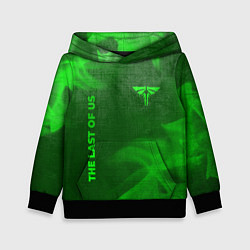 Толстовка-худи детская The Last Of Us - green gradient вертикально, цвет: 3D-черный