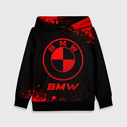 Толстовка-худи детская BMW - red gradient, цвет: 3D-черный