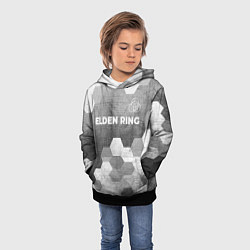Толстовка-худи детская Elden Ring - grey gradient посередине, цвет: 3D-черный — фото 2