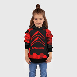 Толстовка-худи детская Citroen - red gradient, цвет: 3D-черный — фото 2
