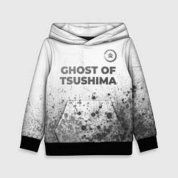 Толстовка-худи детская Ghost of Tsushima - white gradient посередине, цвет: 3D-черный