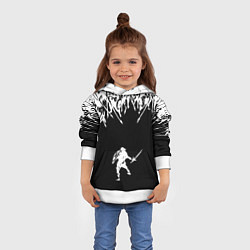 Толстовка-худи детская И один в поле воин, цвет: 3D-белый — фото 2