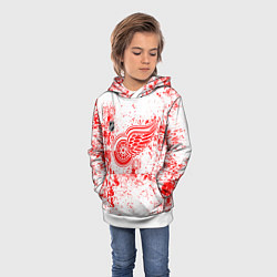 Толстовка-худи детская Detroit Red Wings NHL white, цвет: 3D-белый — фото 2