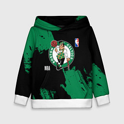 Толстовка-худи детская Бостон Селтикс баскетбольный клуб, цвет: 3D-белый