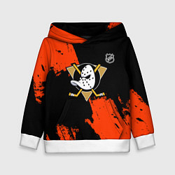 Детская толстовка Анахайм Дакс - оранжевая краска