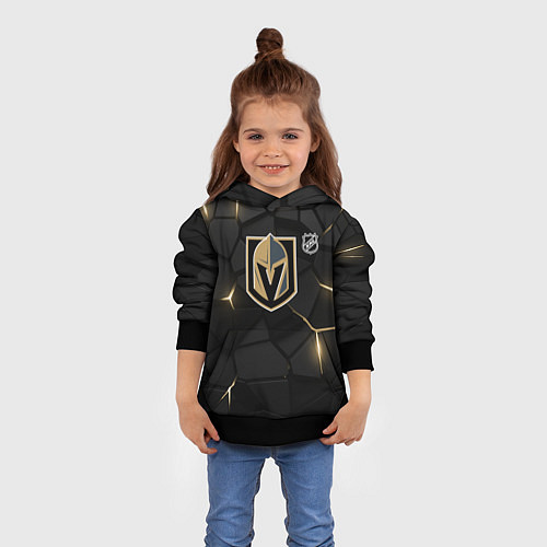 Детская толстовка Вегас Голден Найтс - НХЛ хоккей / 3D-Черный – фото 4