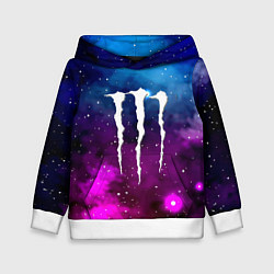 Детская толстовка Monster energy neon space