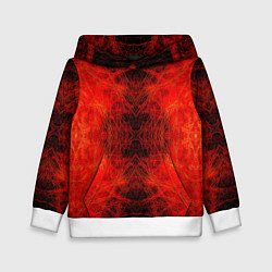 Детская толстовка Красно-черная кожа дракона