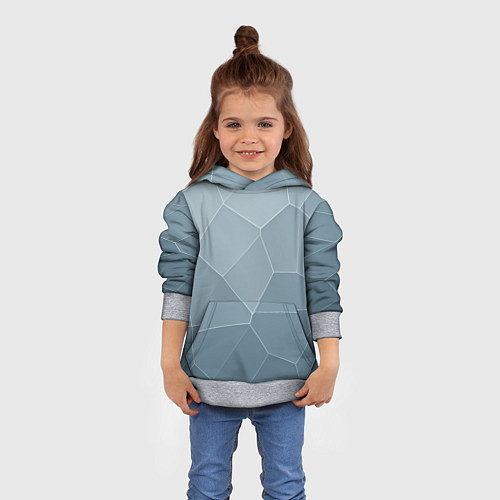 Детская толстовка Текстура из неровных плит / 3D-Меланж – фото 4