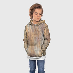 Толстовка-худи детская Стимпанк элементы, цвет: 3D-белый — фото 2