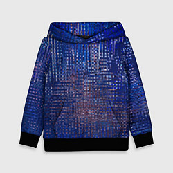 Детская толстовка Текстурный тёмный синий