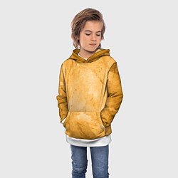Толстовка-худи детская Абстракция - bright yellow, цвет: 3D-белый — фото 2