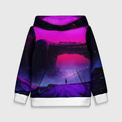 Толстовка-худи детская A Journey on the planet, цвет: 3D-белый