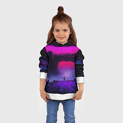 Толстовка-худи детская A Journey on the planet, цвет: 3D-белый — фото 2