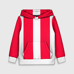 Детская толстовка Color red white line