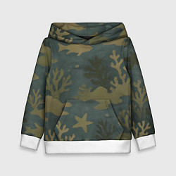 Детская толстовка Подводный камуфляж из рыб